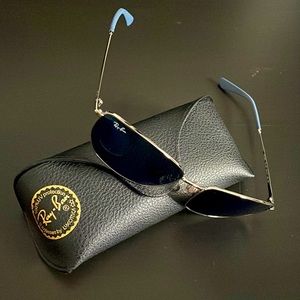 Ray-Ban RB3653 Crome blue lens with Silver Frame